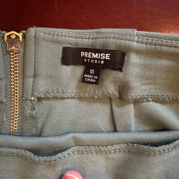 Premise Sage Green Pencil Skirt - Picture 2 of 2